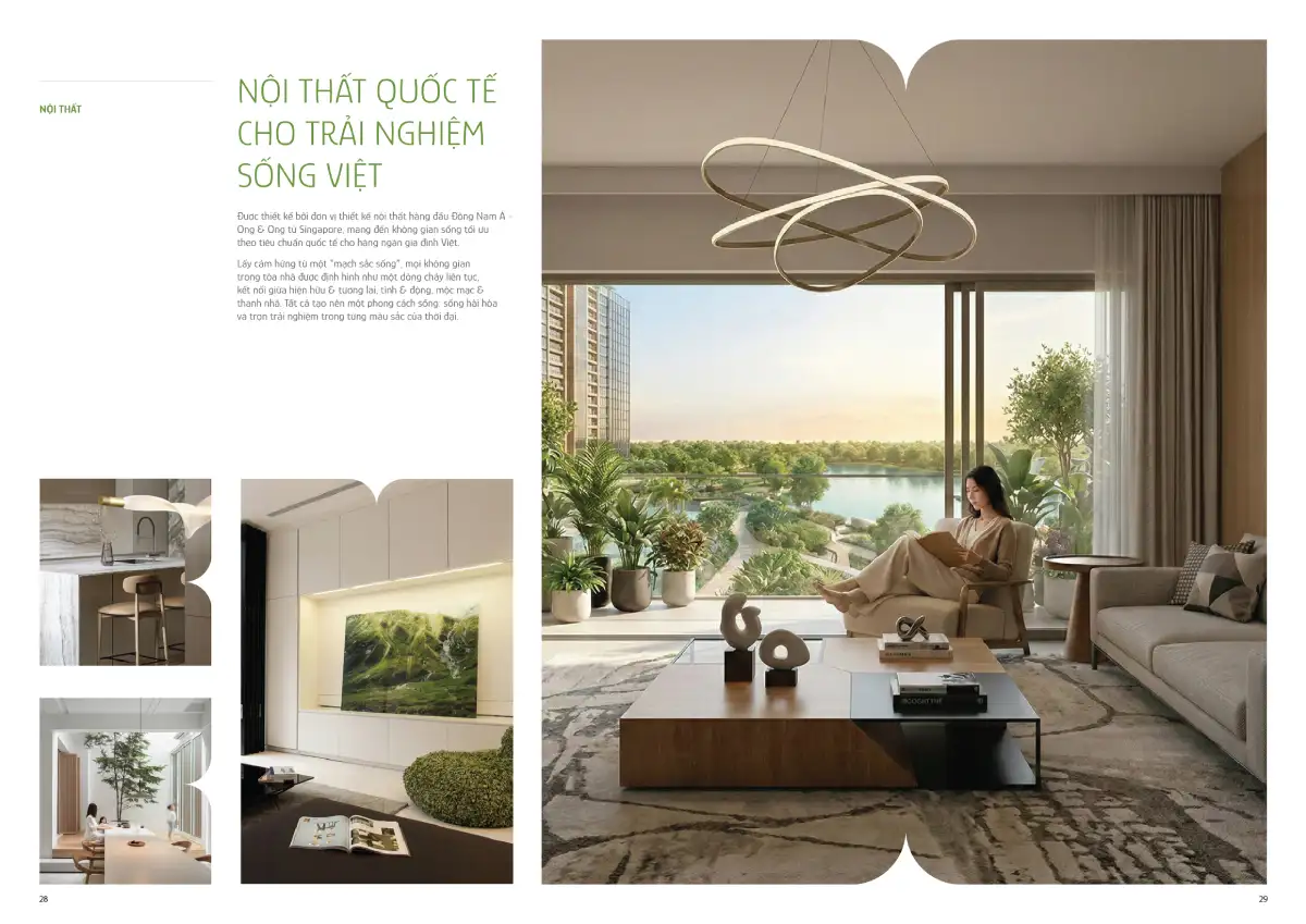 Nội thất tiêu chuẩn quốc tế cho trải nghiệm sống Việt