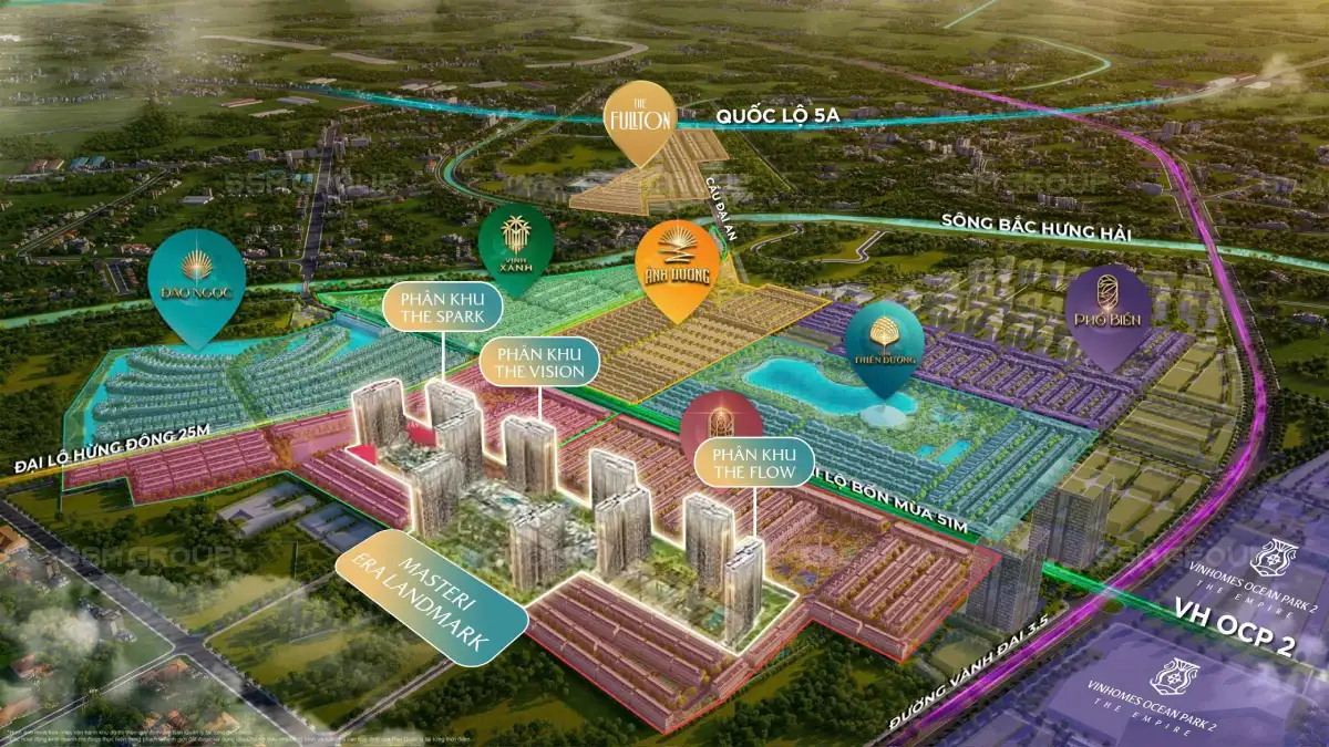 Vị trí phân khu The Sparrk - Masteri Era Landmark