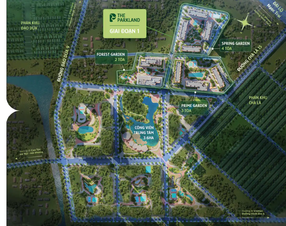 -Vị trí The Parkland - Giai đoạn 1


