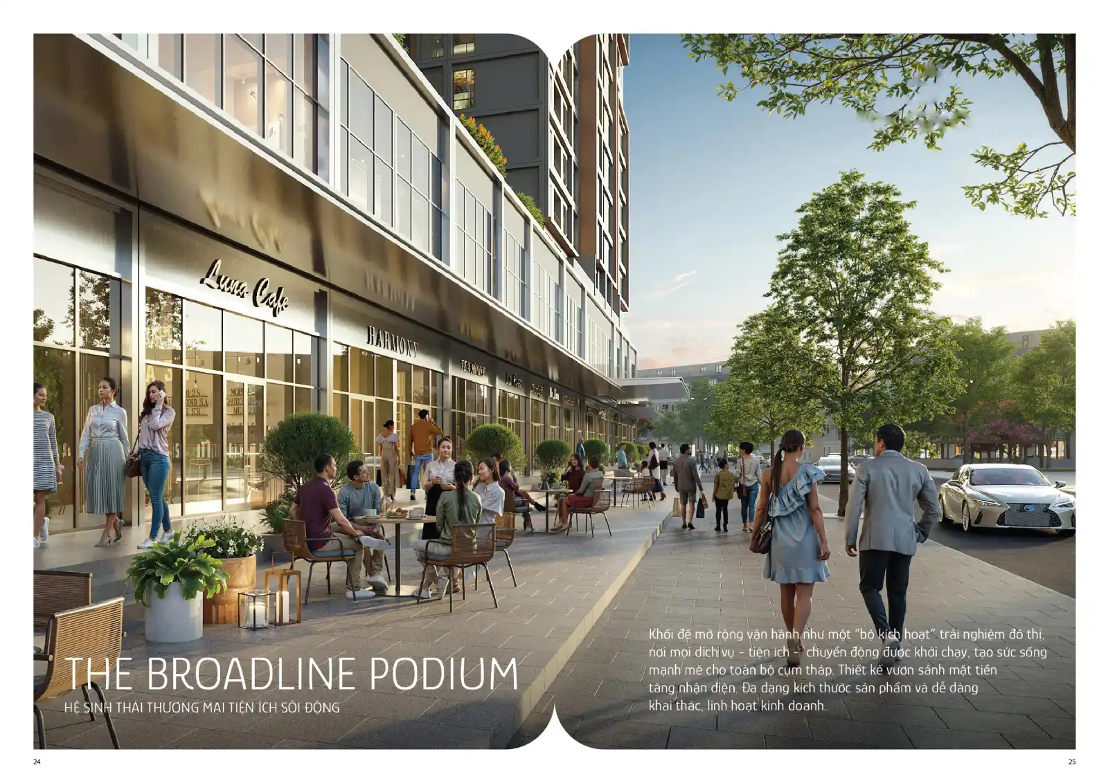 Hệ tiện ích thương mại dịch vụ sôi động