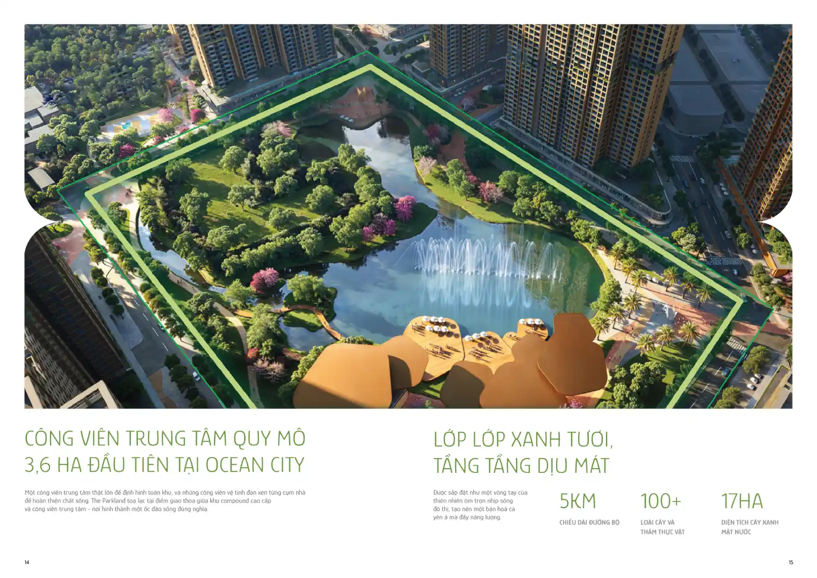 Công viên trung tâm 3,6Ha đầu tiên tại Ocean City