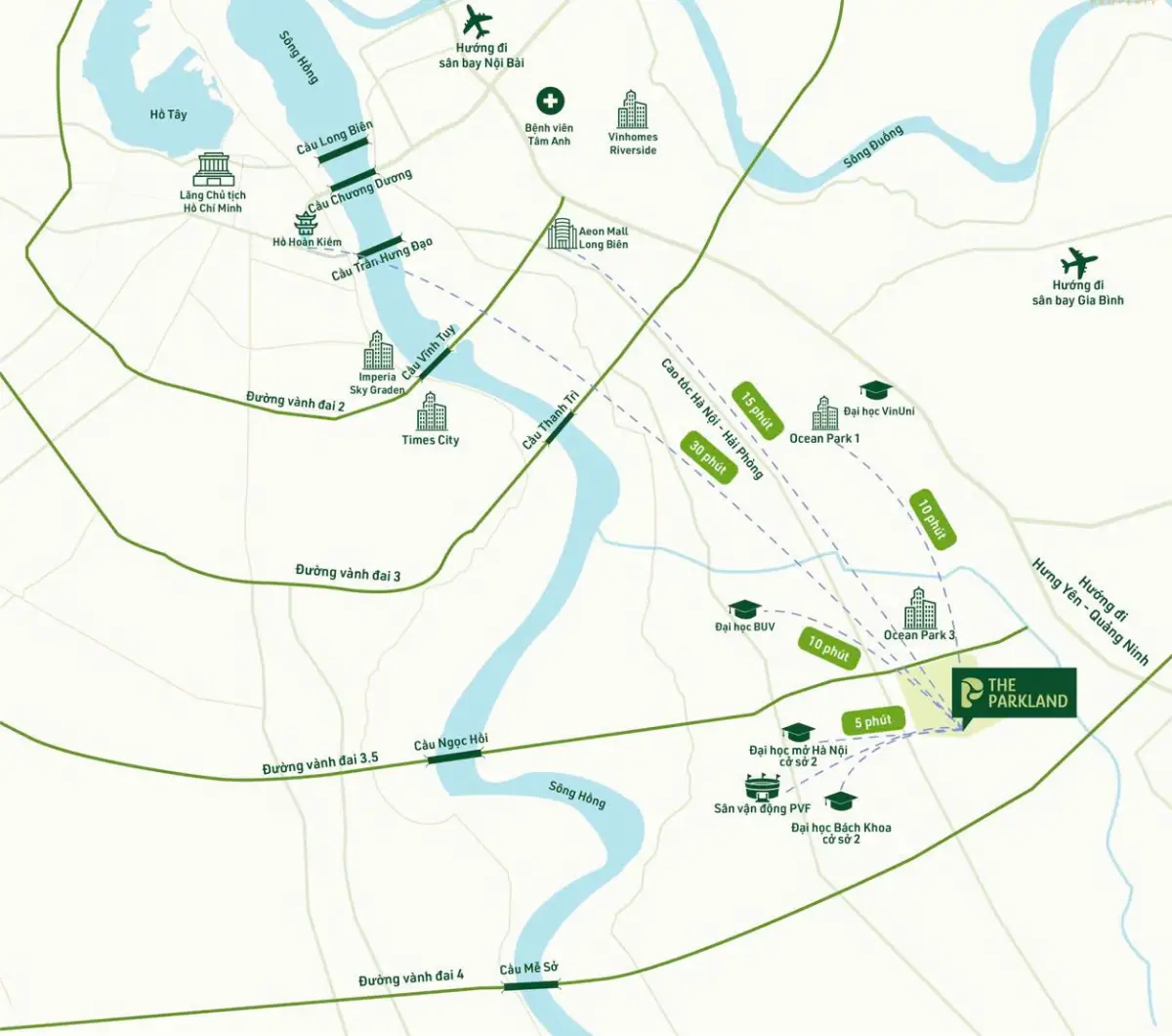 Vị trí The Parkland - Imperia Ocean City