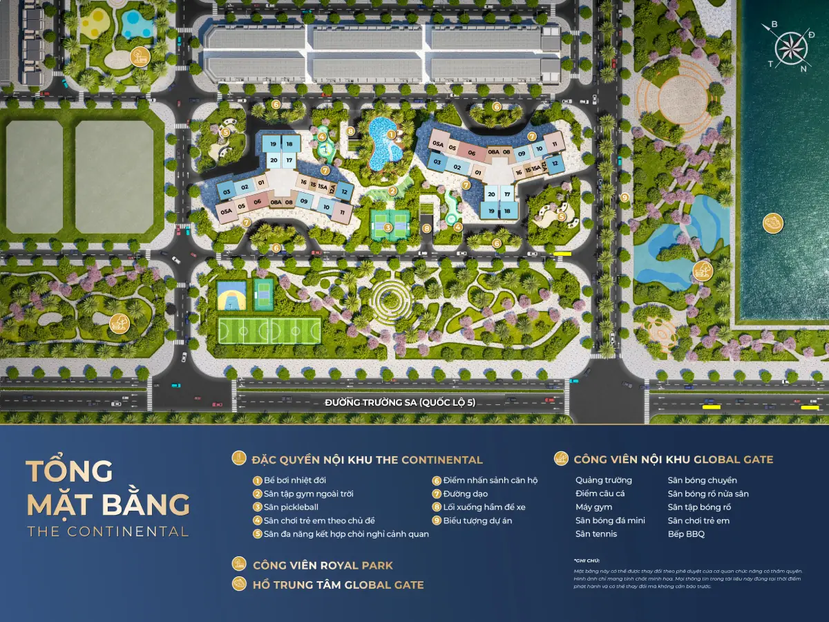 Tổng mặt bằng The Continental