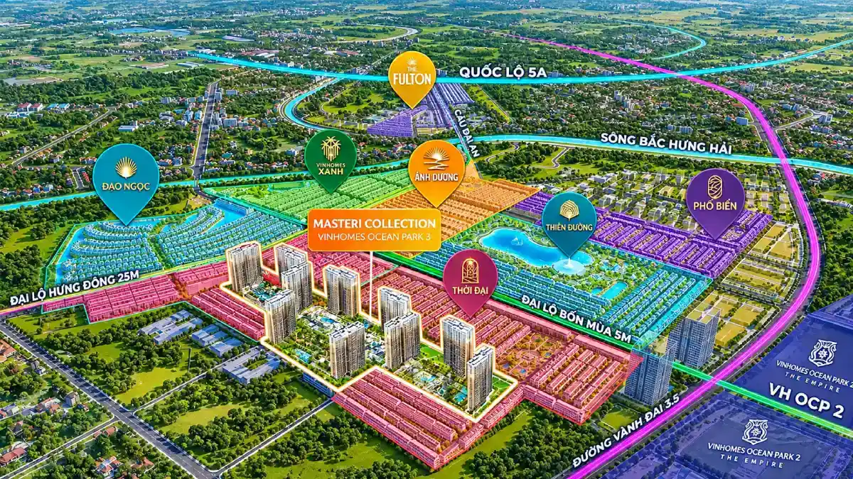 Vị trí The Fullton Regal trong Ocean Park 3