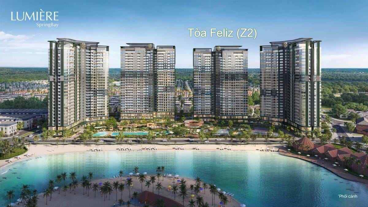 TÒA FELIZ (Z2) LUMIÈRE SpringBay - SỐNG HẾT MÌNH TRONG DÒNG CHẢY ĐAM MÊ