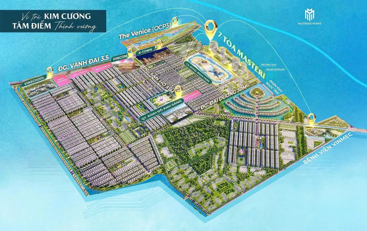 Mặt bằng tổng thể Masteri Grand Coast