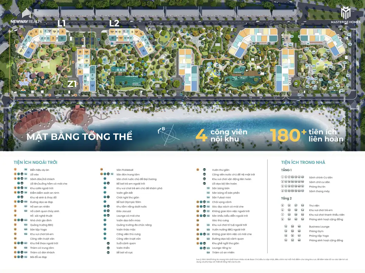 Mặt bằng tổng thể dự án Masteri Grand Coast