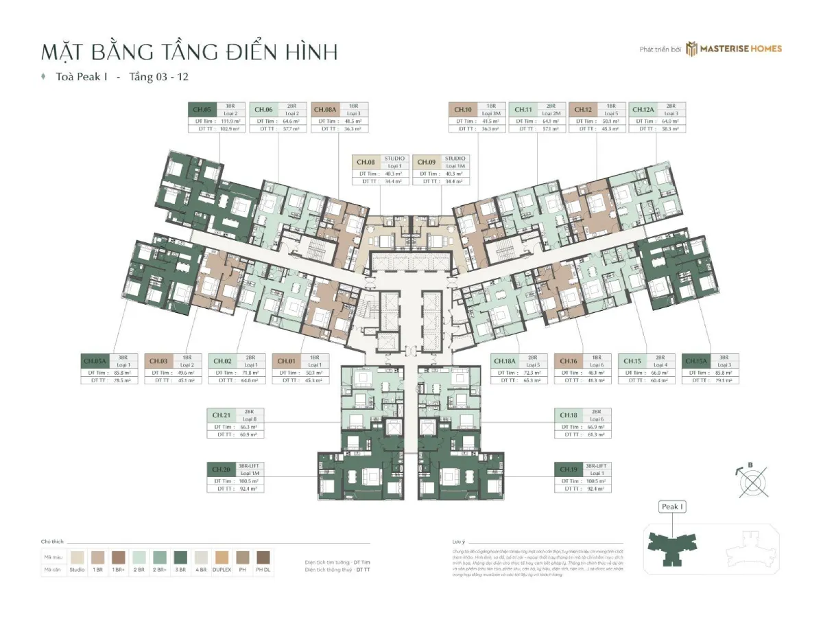 LUMIÈRE Essence Peak có mặt độ chỉ 20 căn/ sàn & có tới 9 thang máy