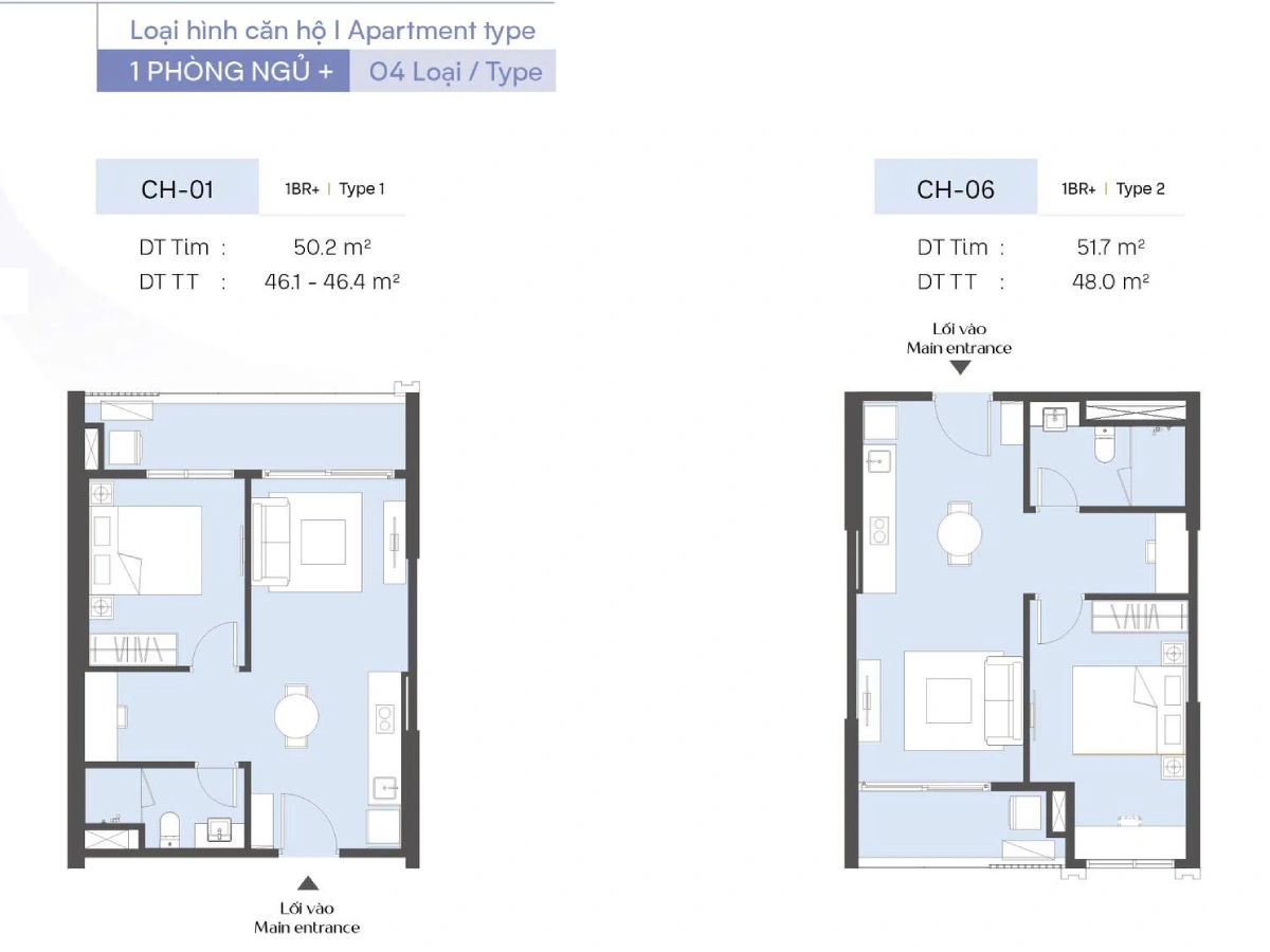Căn Hộ 1 Phòng Ngủ