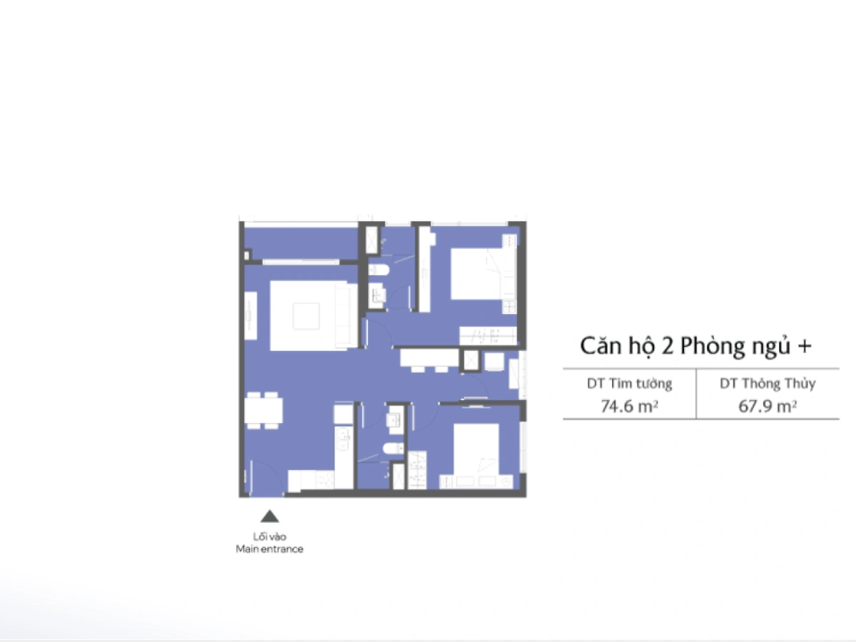 Căn Hộ 2 Phòng Ngủ +