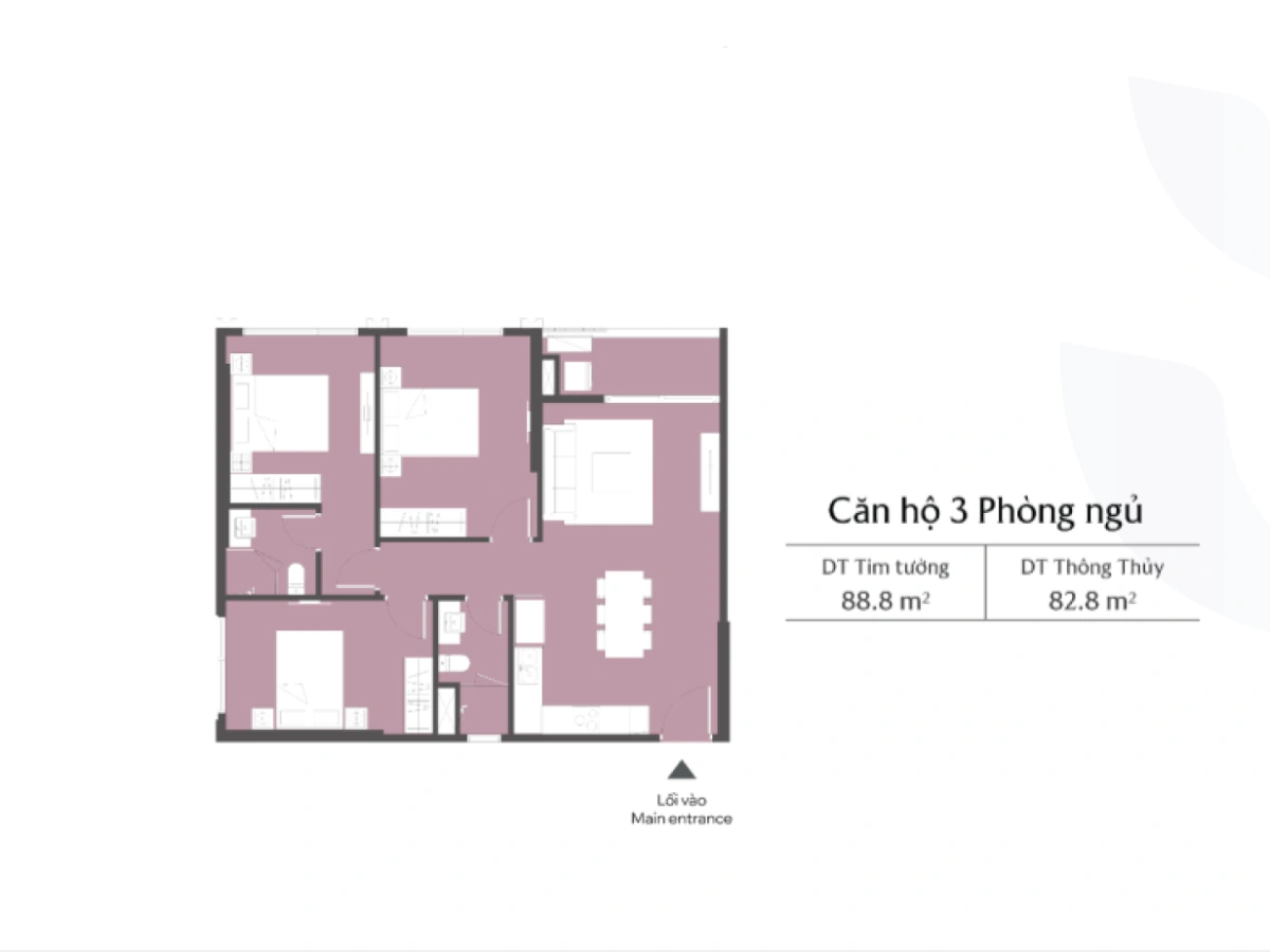 Căn Hộ 3 Phòng Ngủ