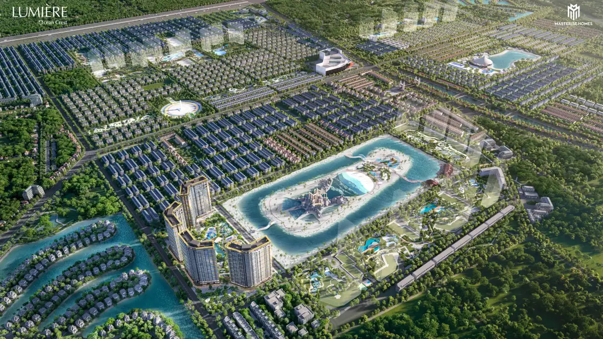 Quy hoạch 4 tòa tháp dự án LUMIÈRE Ocean Crest