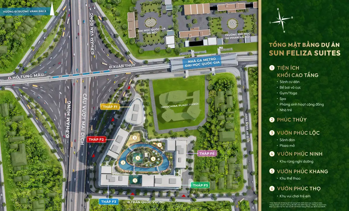 Mặt bằng Sun Feliza Suites