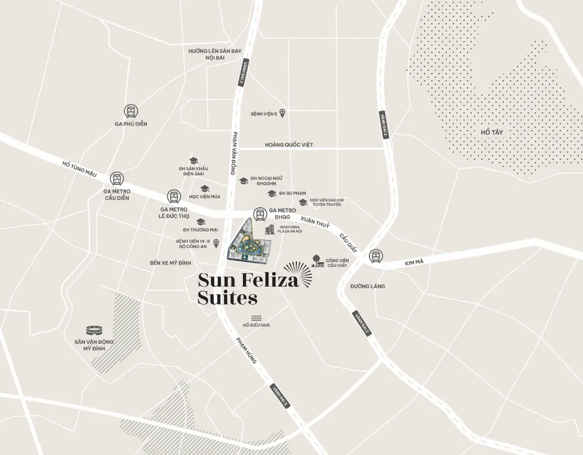 Vị trí Sun Feliza Suites