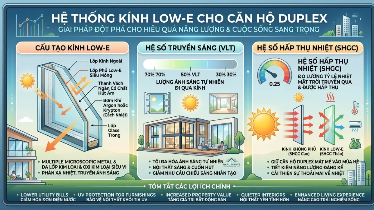 Hệ thống kính Low-E được trang bị cho các dòng sản phẩm LUMIÈRE Series