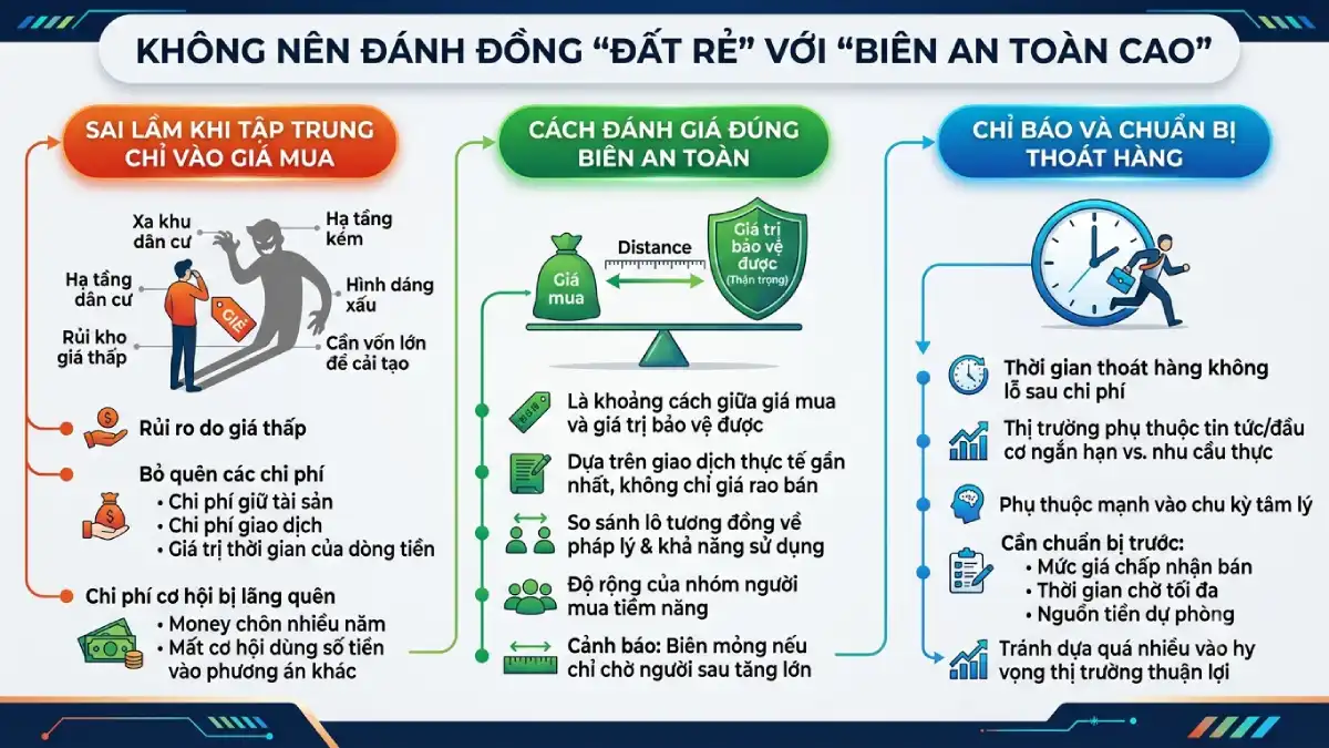 Không nên đánh đồng đất rẻ với đất có biên an toàn cao