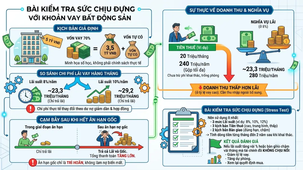 Kiểm tra sức chịu đựng của khoản vay mua bất động sản