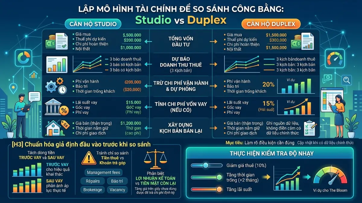 Lập mô hình tài chính để so sánh