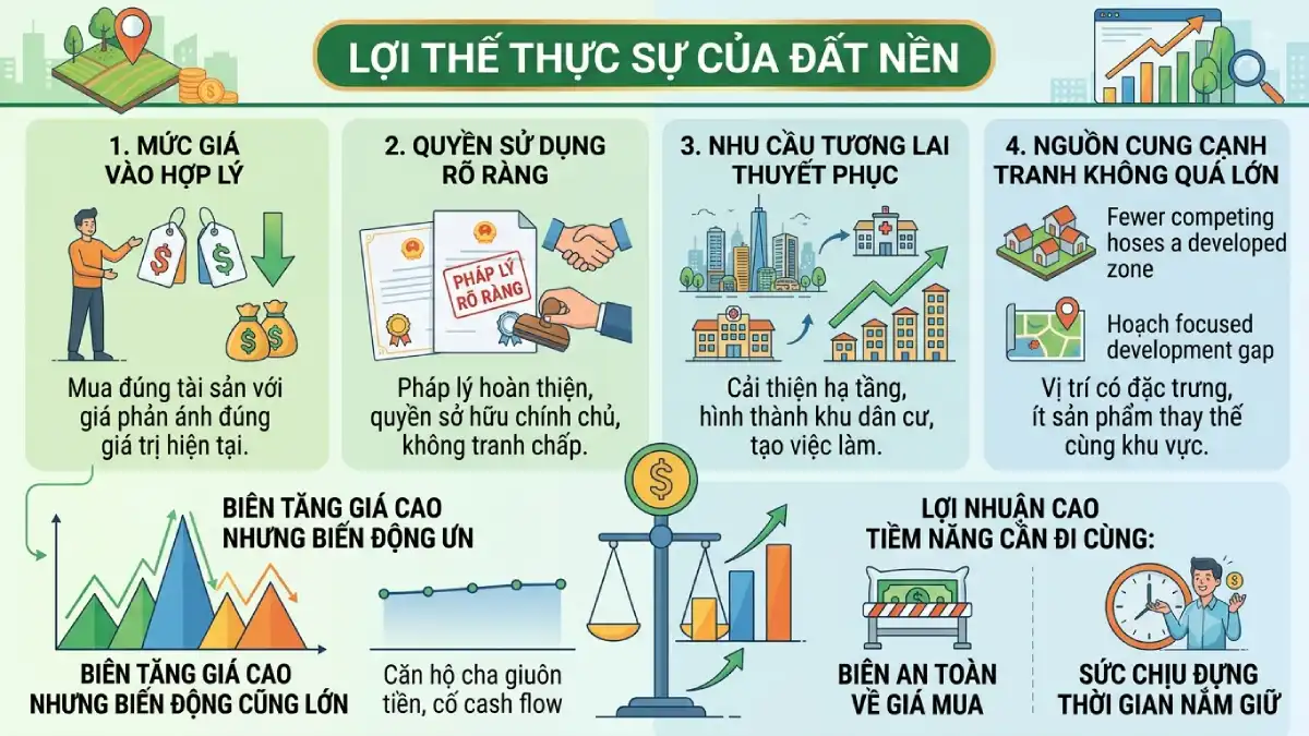 Lợi thế của đất nền