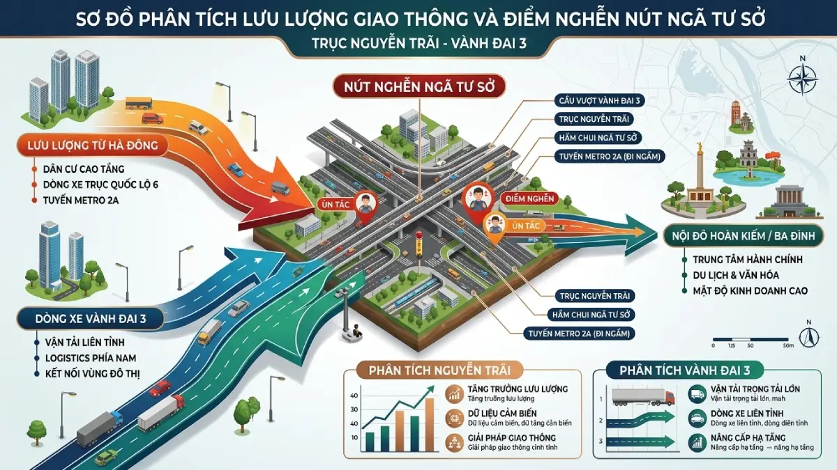 Mật độ dân cư và giao thông Nguyễn Trãi