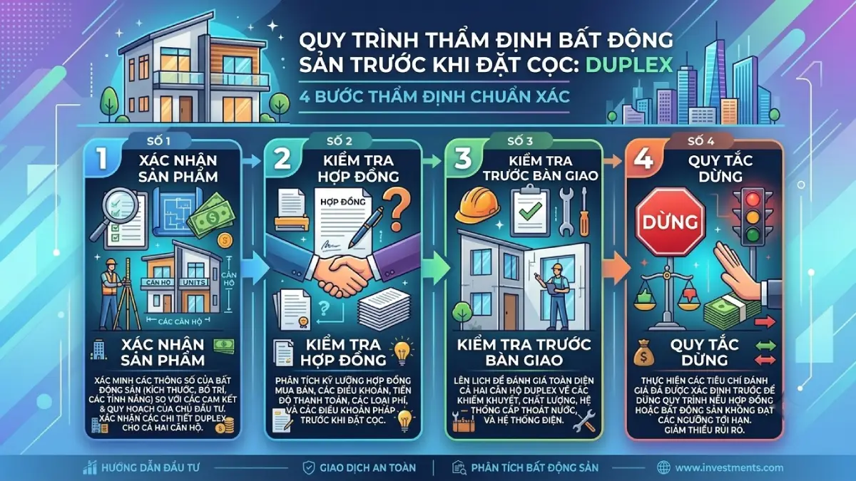 Quy trình thẩm định trước khi đặt cọc