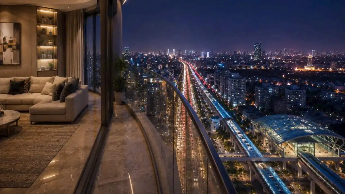 Tầm nhìn panorama của căn hộ Penthouse The Bloom