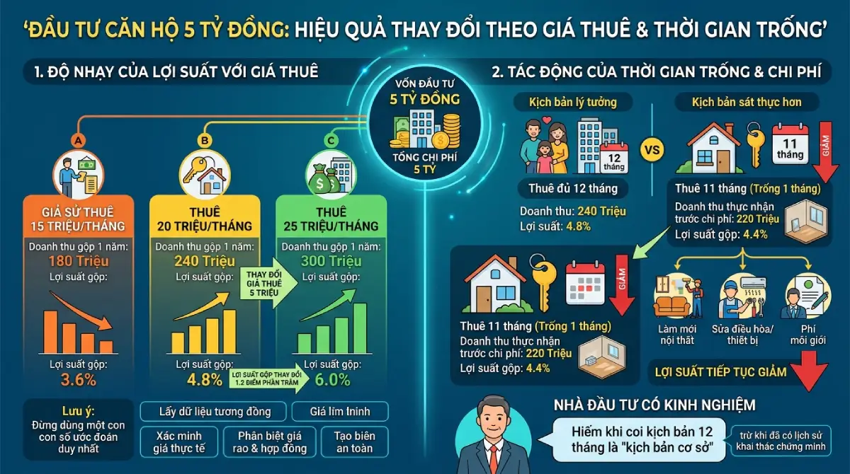 Ví dụ minh họa đầu tư căn hộ 5 tỷ 