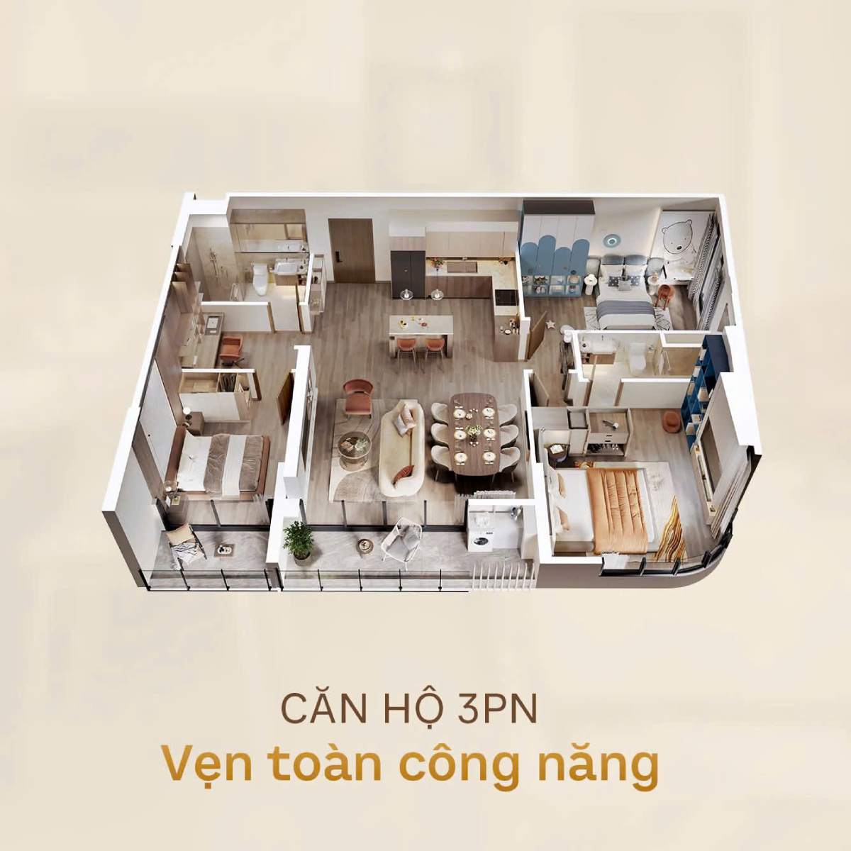 Căn Hộ 3PN