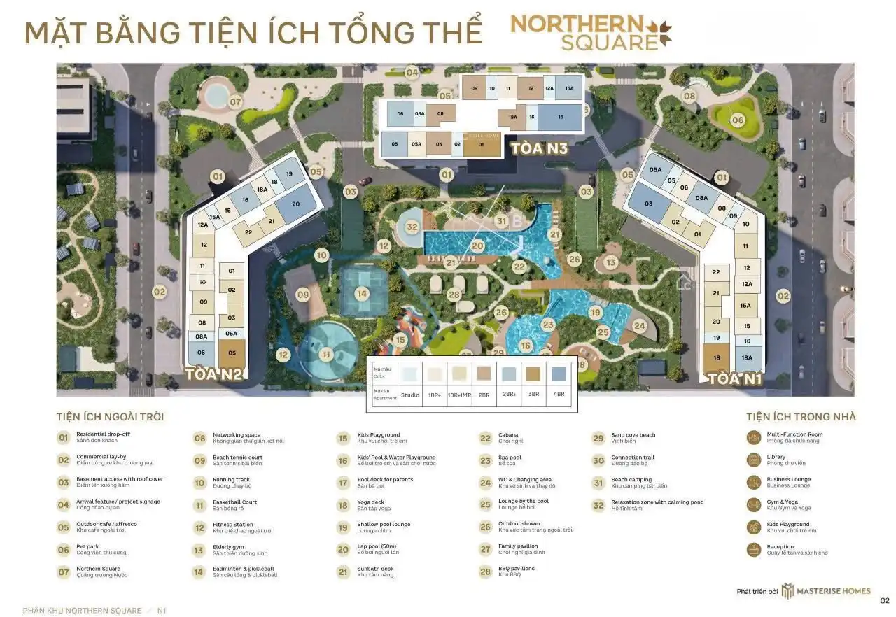 Mặt bằng phân khu Northern Square