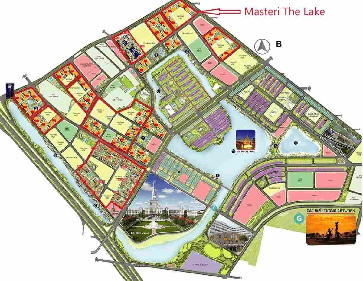 Sảnh cư dân tiêu chuẩn khách sạn 5 sao có lễ tân và bảo vệ của Lumière SpringBay